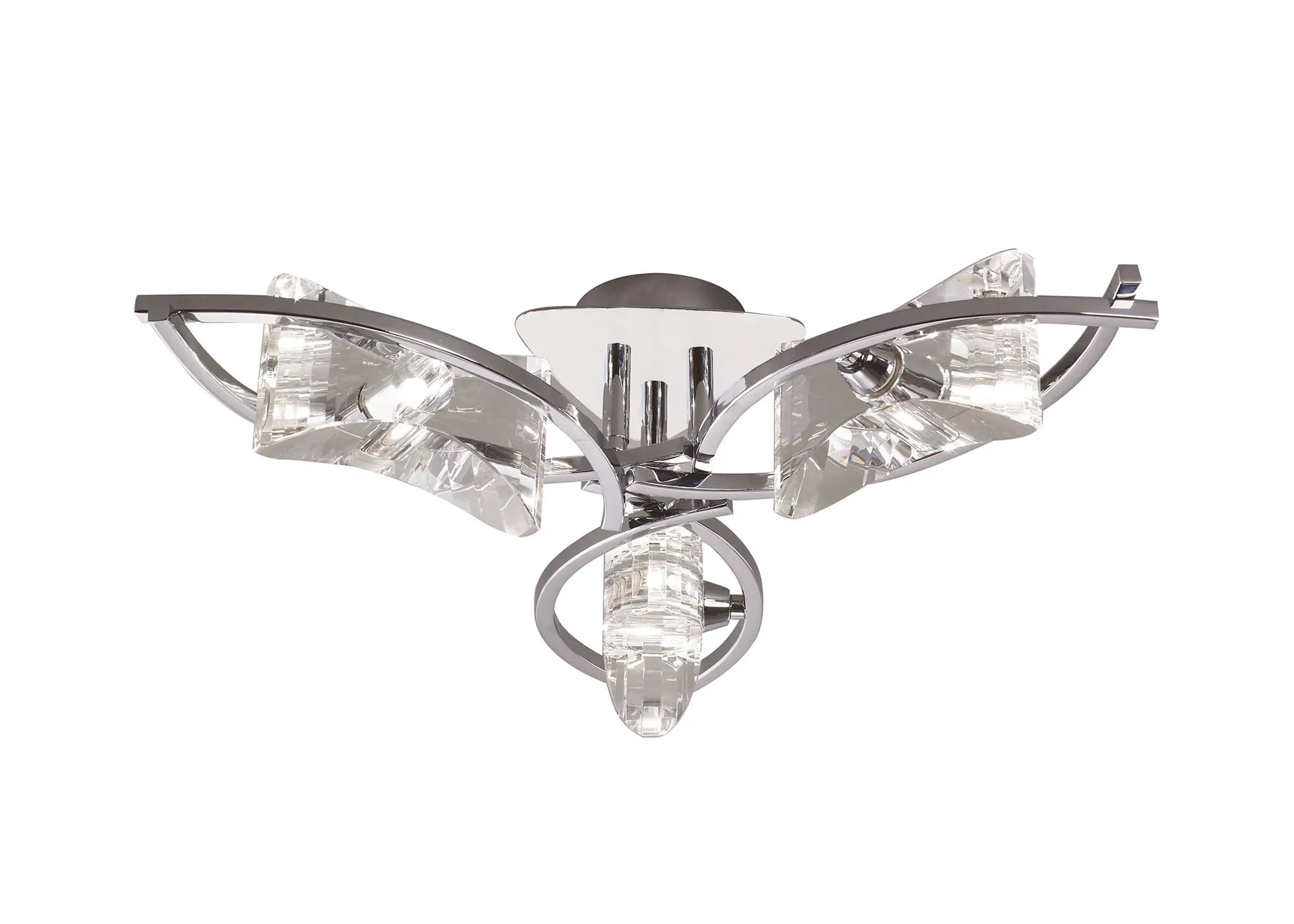 Kromo Polished Chrome Ceiling Lights Mantra Flush Fittings Kromo Polished Chrome Ceiling Lights Mantra Flush Fittings